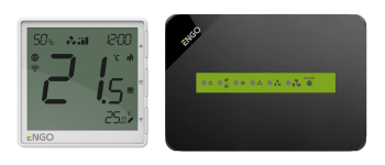 Беспроводной универсальный терморегулятор WIFI (MODBUS), белый ENGO (EFAN-RFW)