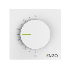 Терморегулятор непрограммируемый, 230 В, белый накладной ENGO (ESIMPLE-230W)
