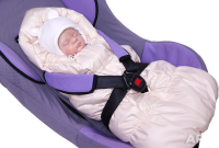 Конверт-кокон "Кроха" с шапочкой, арт.1034 (весна,осень (t от -10 до +10 С)) кремовый