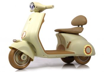 Детский электроскутер K777PX-A бежевый