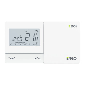 Программируемый проводной терморегулятор, на батарейках ENGO (E901)