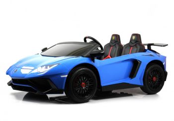 Детский электромобиль Lamborghini Aventador SV (M777MM) синий