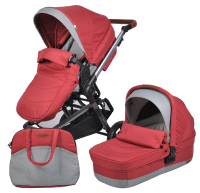 Коляска модульная 2в1 Zuma Duo Comfort (ZDC-11 Рубиновый)
