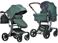 Коляска трансформер Aimile Original New Silver (Вечнозеленый NDS-1)