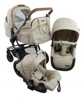 Коляска модульная 3в1 Farfello Zuma Trio Comfort бежевый