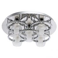 Люстра (пульт) Мадлен 5*40W E14+48W LED 220 V (424011305)