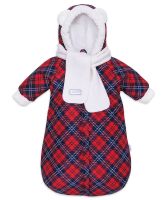 Комбинезон "Малышок" Весна, осень (t от -10 до +10 С). сине-красный р.74