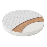 Матрас КРУГ Farfello "Soft Lux" 75*75*11 Ст. жаккард, Форплит, 1 сторона кокос