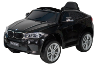 Детский электромобиль (2020) BMW X6M JJ29 (12V, колесо EVA, экокожа) чёрный