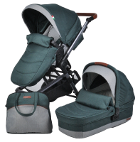Коляска модульная 2в1 Zuma Duo Comfort (ZDC-12 Изумрудный)