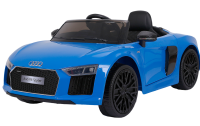 Электромобиль JJ2198 Audi R8 Spyder (лицензия, 12V, металлик, EVA, экокожа) синий