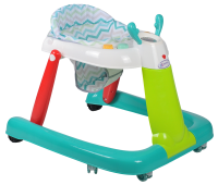 Ходунки детские Farfello арт.BW610 ( мятный, принт линии)