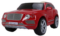 Детский электромобиль (2020) JE1156 Bentley Bentayga (лицензия, 12V, EVA, экокожа) Красный