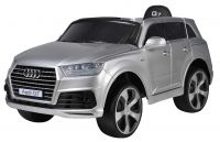 Электромобиль AUDI Q7 JJ555 колесо EVA, Экокожа (серый металик)