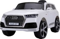 Электромобиль AUDI Q7 JJ555 колесо EVA, Экокожа (белый)