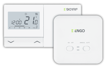 Программируемый беспроводной терморегулятор, на батарейках ENGO (E901-RF)