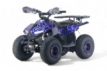 Детский квадроцикл LEON 49CC синий спайдер