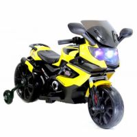 Детский электромотоцикл К333КК желтый