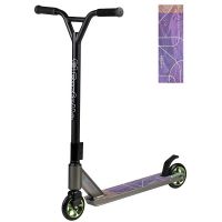 Самокат трюковой WX-218 (колёса 100 мм, алюм. обод, стальной Y-руль) (фиолетовый)