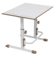 Растущая парта-трансформер Polini kids Simple М1 75х55 см белый-макиато