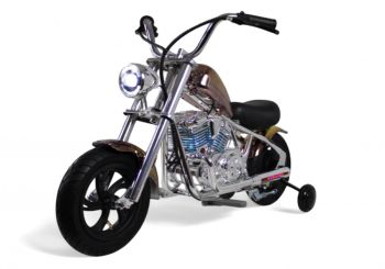 Детский электромотоцикл M777ML-B фиолетовый хром