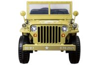 Электромобиль Jeep Willys YKE 4137 4x4 (песочный)