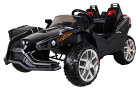 Детский электромобиль (2020) JC888 (12V, колесо EVA, экокожа) (Чёрный)