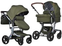 Коляска трансформер Aimile Original New Silver (Хаки NDS-3)