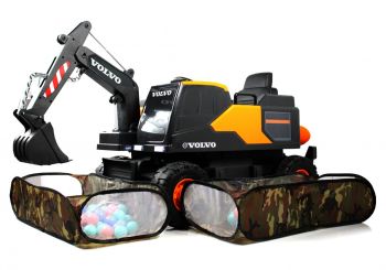 Детский электромобиль трактор Volvo (Y444YY) оранжевый