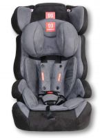 Автокресло детское Farfello GE-E велюр (чёрно-серое)