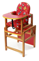 Стол-стул для кормления "Ксения" (красный)