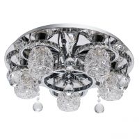 Люстра (пульт) Мадлен 5*40W E14+46W LED 220 V (424011505)