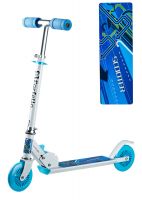 Самокат трюковой WX-S120 (blue/white/бело-синий)