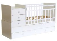 Кровать трансформер детская Фея 1100 (белый 0001033.9)