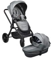 Коляска модульная 2в1 Baby shell BBS (BBS-11 Стальной серый)