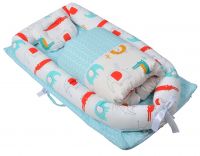 Farfello Детское спальное гнездо L2 (Животные, Бело-голубой L2/2)
