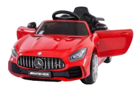 Детский электромобиль (2020) Mercedes-AMG BBH-0006 GTR (12V, колесо EVA, экокожа) (Красный)