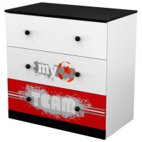 Комод Polini kids Fun 3290 Футбол, красный