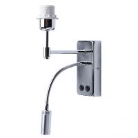 Бра Сити 1*60W E27 + 1*1W LED 220 V хром (без абажура) (634020802)
