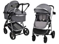 Коляска трансформер Pristina (Серый PS-11)