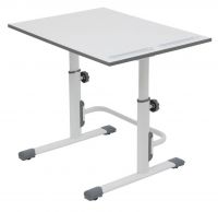 Растущая парта-трансформер Polini kids Simple М1 75х55 см белый-серый