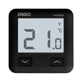 Wi-Fi терморегулятор с MODBUS, 230В, встраиваемый, черный ENGO (E10-MBUSB)