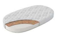 Матрас ОВАЛ Farfello "Oval Lux" 125*75*11 Ст. жаккард, Форплит, 1 сторона кокос