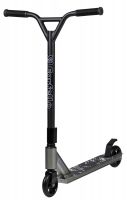 Самокат трюковой WX-218 (колёса 100 мм, алюм. обод, стальной Y-руль) (Черно-белый)