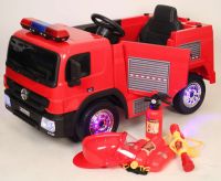 Детский электромобиль А222АА красный (пожарная)