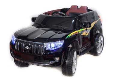 Электромобиль Toyota Prado 4х4 (чёрный краска)