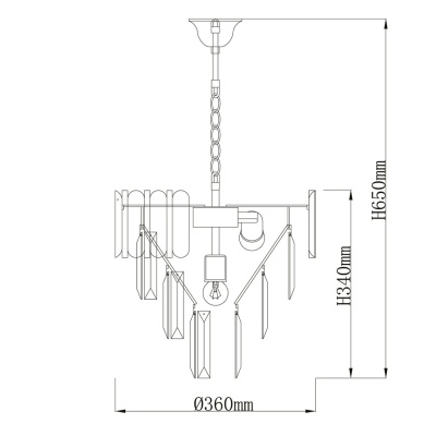 Люстра Бриз 5*60W E27 220 V (111014205)
