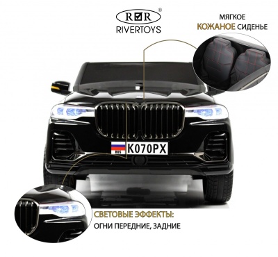 Детский электромобиль K070PX черный глянец