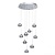 Люстра (пульт) Капелия 9*6W LED 220 V (730010209)