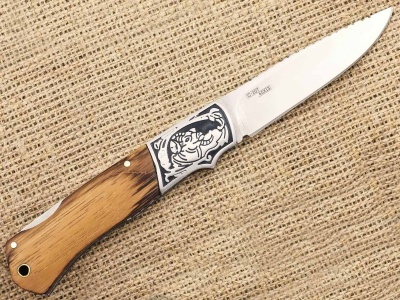 Нож складной Ножемир Чёткий Расклад Евфрат C-207 с нейлоновым чехлом